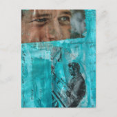 Vintage Arbeider en Oogbollen Briefkaart (Voorkant)