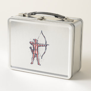 Vintage Archer Amerikaanse Vlag Boog Jacht Shirt_1