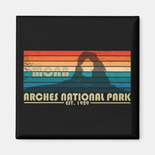 Vintage Arches National Park Moab Utah Magneet (Voorkant)
