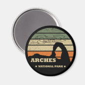Vintage Arches National Park - Moab - Utah Magneet (Voorkant / Achterkant)