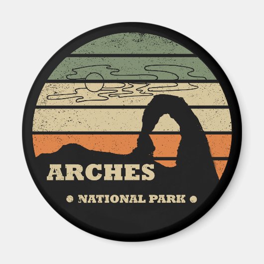 Vintage Arches National Park - Moab - Utah Magneet (Voorkant)