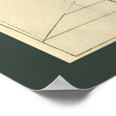 Vintage architecturale trappen, wenteltrap poster (Hoek)