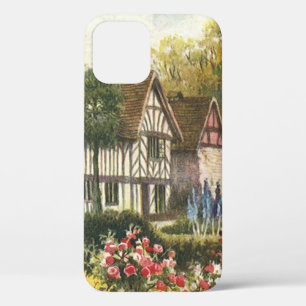 Vintage architectuur Formele tuin Engelse cottage Case-Mate iPhone Case
