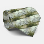 Vintage architectuur, plattegronden van Frans kast Stropdas (Opgerold)