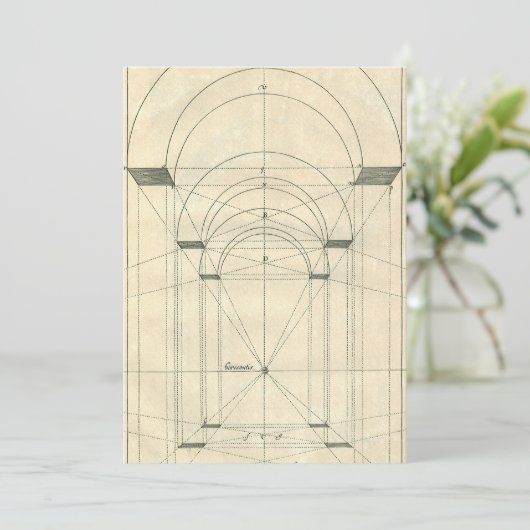 Vintage Architectuur, Renaissancistische Boog Pers (Staand voorkant)