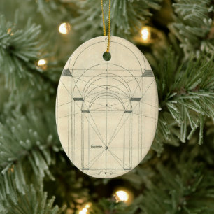 Vintage Architectuur, Renaissancistische Boog Pers Keramisch Ornament