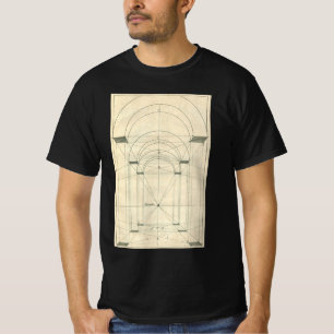 Vintage Architectuur, Renaissancistische Boog Pers T-shirt
