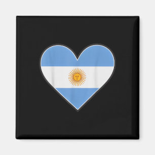 Vintage argentina hart land trots cheer vlag magneet