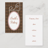 Vintage Argyle Rust Sign Visitekaartje (Voorkant / Achterkant)