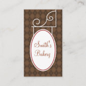 Vintage Argyle Rust Sign Visitekaartje (Voorkant)