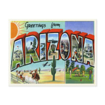 Vintage Arizona Briefkaart