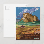 Vintage Arizona Eagletail Reis Briefkaart (Voorkant / Achterkant)