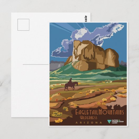 Vintage Arizona Eagletail Reis Briefkaart (Voorkant / Achterkant)