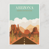 Vintage Arizona Grand Canyon Briefkaart (Voorkant)