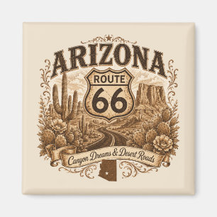 Vintage Arizona Highway Koelkast Souvenir Magneet