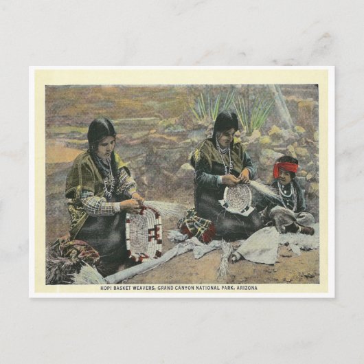 Vintage Arizona Hopi Briefkaart (Voorkant)