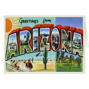 Vintage Arizona Kaart
