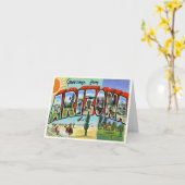 Vintage Arizona Kaart (Gele Bloem)