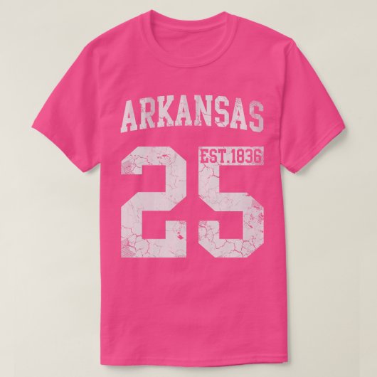 Vintage Arkansas 25e staat T-shirt (Design voorkant)
