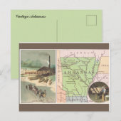 Vintage Arkansas Briefkaart (Voorkant / Achterkant)