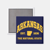 Vintage Arkansas Magneet (Voorkant / Achterkant)