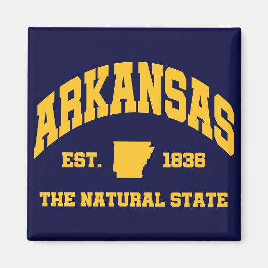 Vintage Arkansas Magneet (Voorkant)