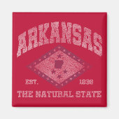 Vintage Arkansas Magneet (Voorkant)
