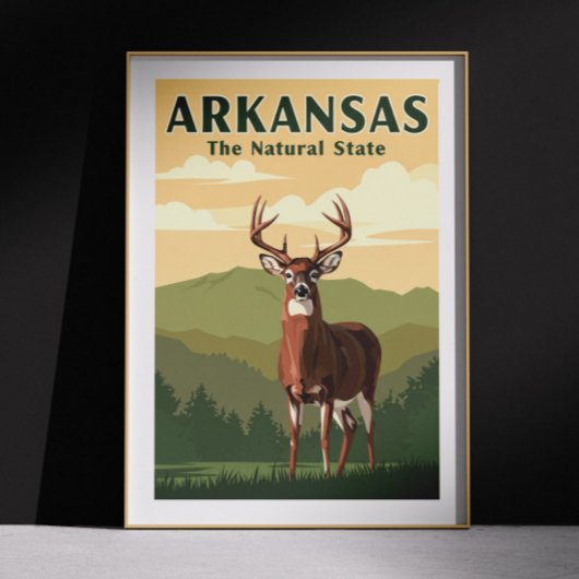 Vintage Arkansas Poster
