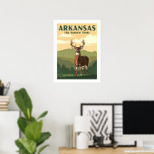 Vintage Arkansas Poster (Thuiskantoor)