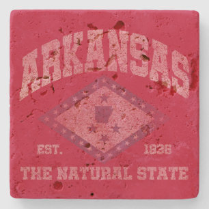 Vintage Arkansas Stenen Onderzetter