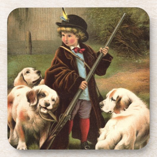 Vintage Art Cork Onderzetter (Voorkant)