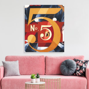 Vintage Art Deco Abstracte Print Nummer 5 jaren 20