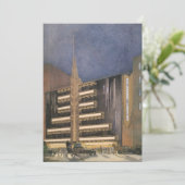 Vintage Art Deco-architectuur, Gebouw in NYC (Staand voorkant)