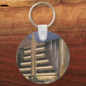 Vintage Art Deco-architectuur, gebouw in NYC Sleutelhanger (Voorkant)