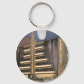 Vintage Art Deco-architectuur, gebouw in NYC Sleutelhanger (Achterkant)