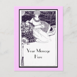 Vintage Art Deco-Briefkaart Briefkaart