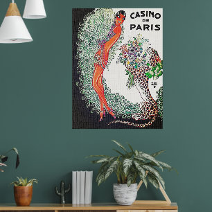 Vintage Art Deco Casino de Paris Franse Poster
