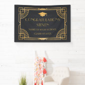 Vintage Art Deco Graduation Banner backdrop (Insitu)
