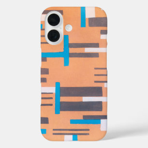 Vintage Art Deco Jazz Pochoir, Geometrisch Patroon iPhone 16 Hoesje