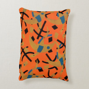 Vintage Art Deco Jazz Pochoir Gouden Vogels Dier Decoratief Kussen