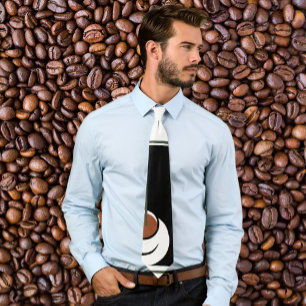 Vintage Art Deco, Kopje koffie met stoom Stropdas