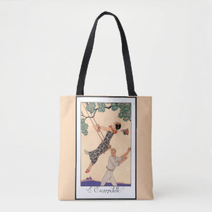 Vintage Art Deco Liefde, De Schommel door George B Tote Bag