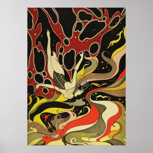 Vintage Art Deco - Para Todos - Psychedelic Water Poster (Voorkant)