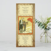 Vintage ~ Art Deco ~ Party Kaart (Staand voorkant)