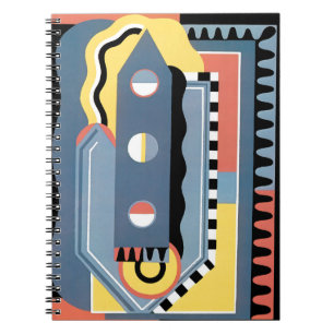 Vintage Art Deco Pochoir Jazz Geometrische Patrone Notitieboek
