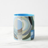 Vintage Art Deco Pochoir Jazz Geometrische Vormen Mok (Midden)