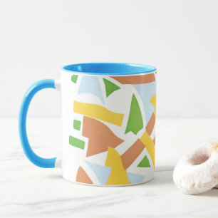 Vintage Art Deco Pochoir Jazz Geometrische Vormen Mok