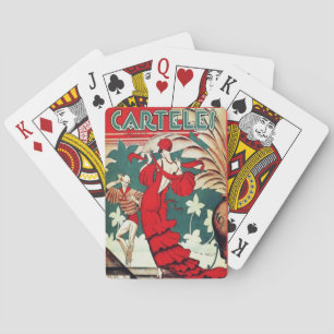 Vintage Art Deco - Posters - Caribische Danseres Pokerkaarten