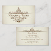 Vintage Art Deco Restaurant Visitekaartje (Voorkant / Achterkant)