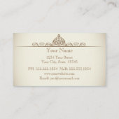 Vintage Art Deco Restaurant Visitekaartje (Achterkant)